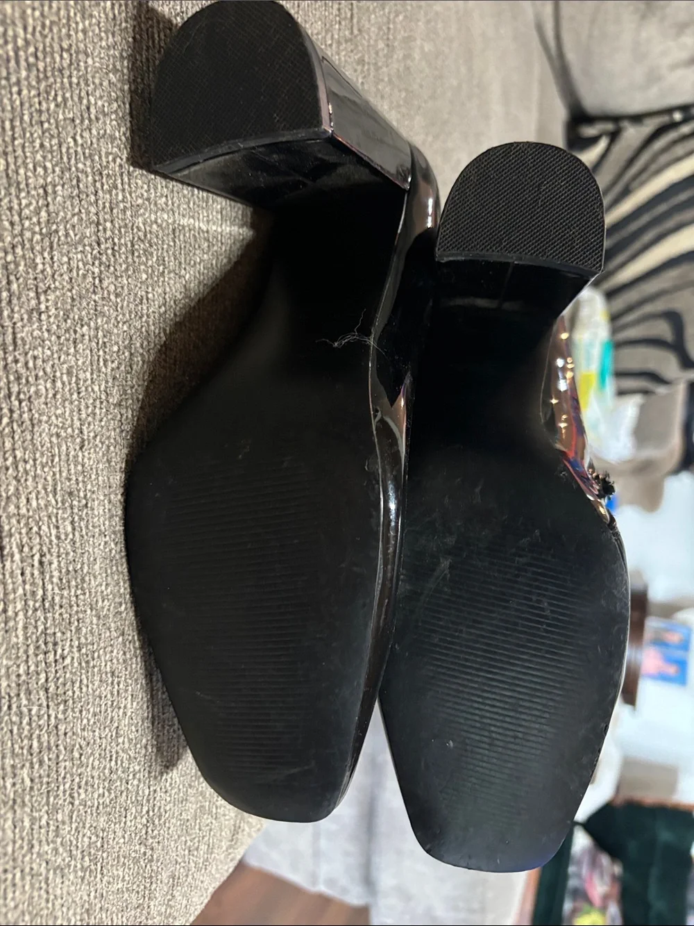 Steve Madden Block Heel Ankle Boots - Black